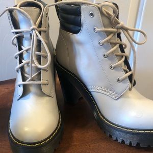 Dr. Martens Women’s Leather Heeled Ankle Boots